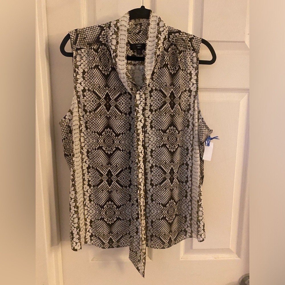 J crew xxl snake print